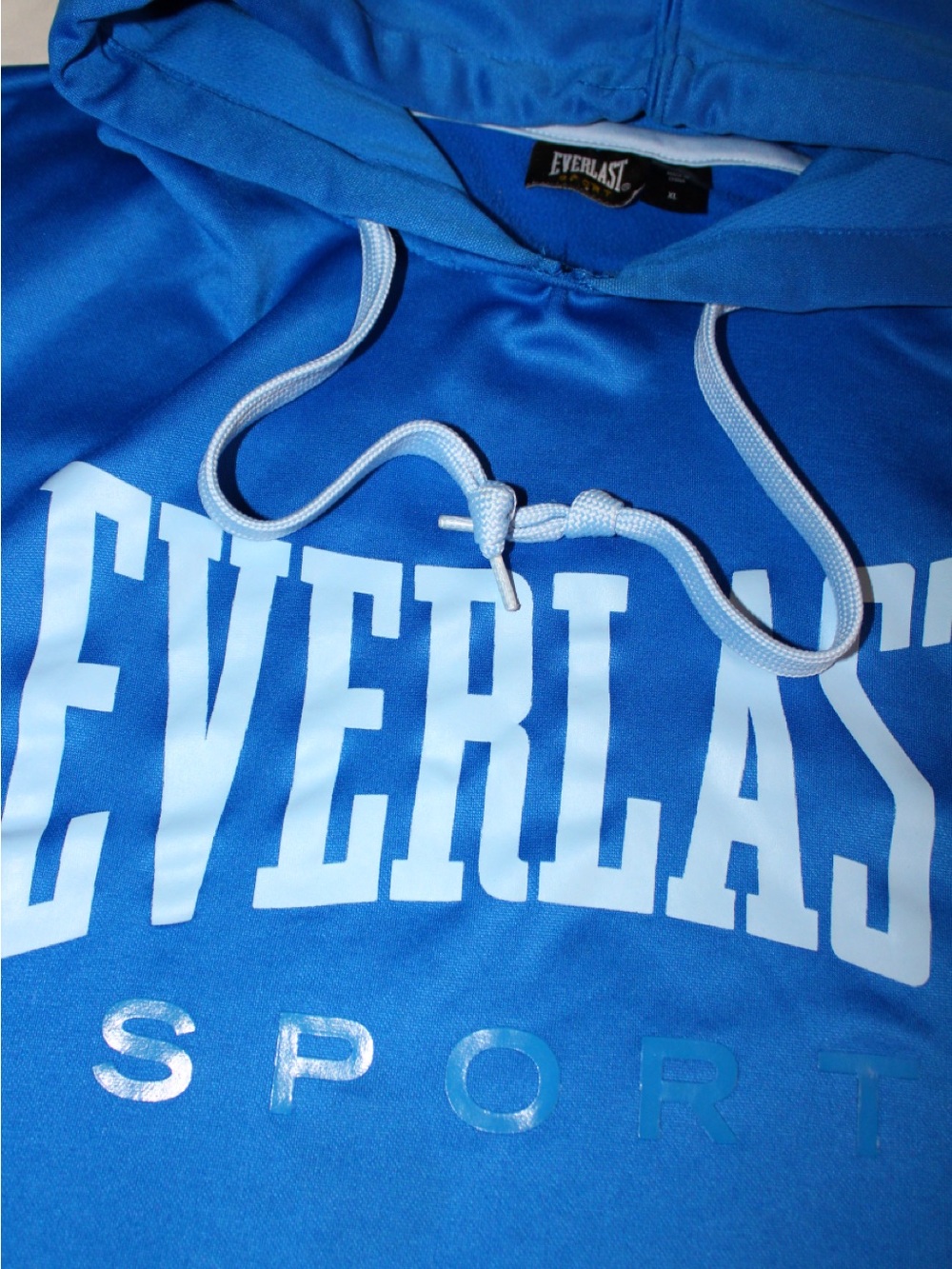 Everlast Bright Blue Hoodie with White Accents